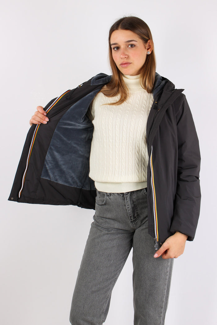 Giubbotto Corto Marmotta Black Blue-2