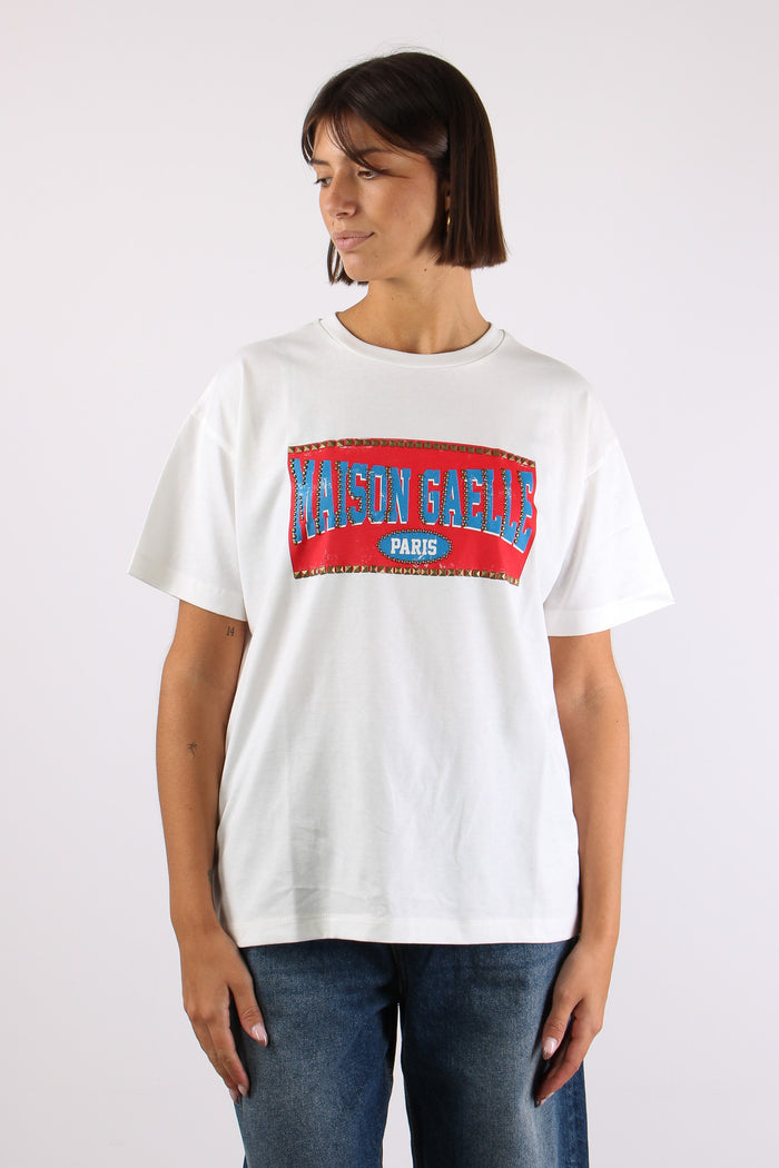 T-shirt Stampa Logo Off White-2