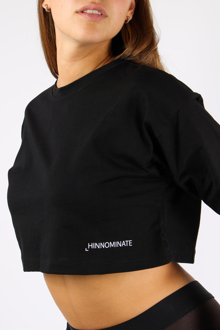 T-shirt Cropped M/l Nero-7