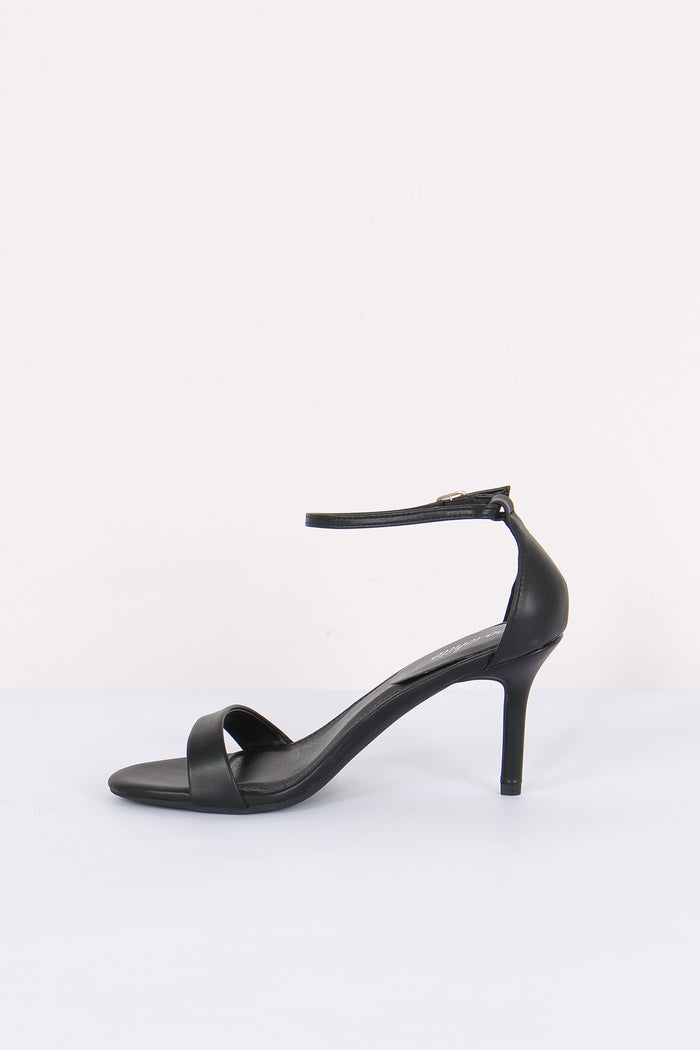 Sandalo Tacco Fascette Nero-5