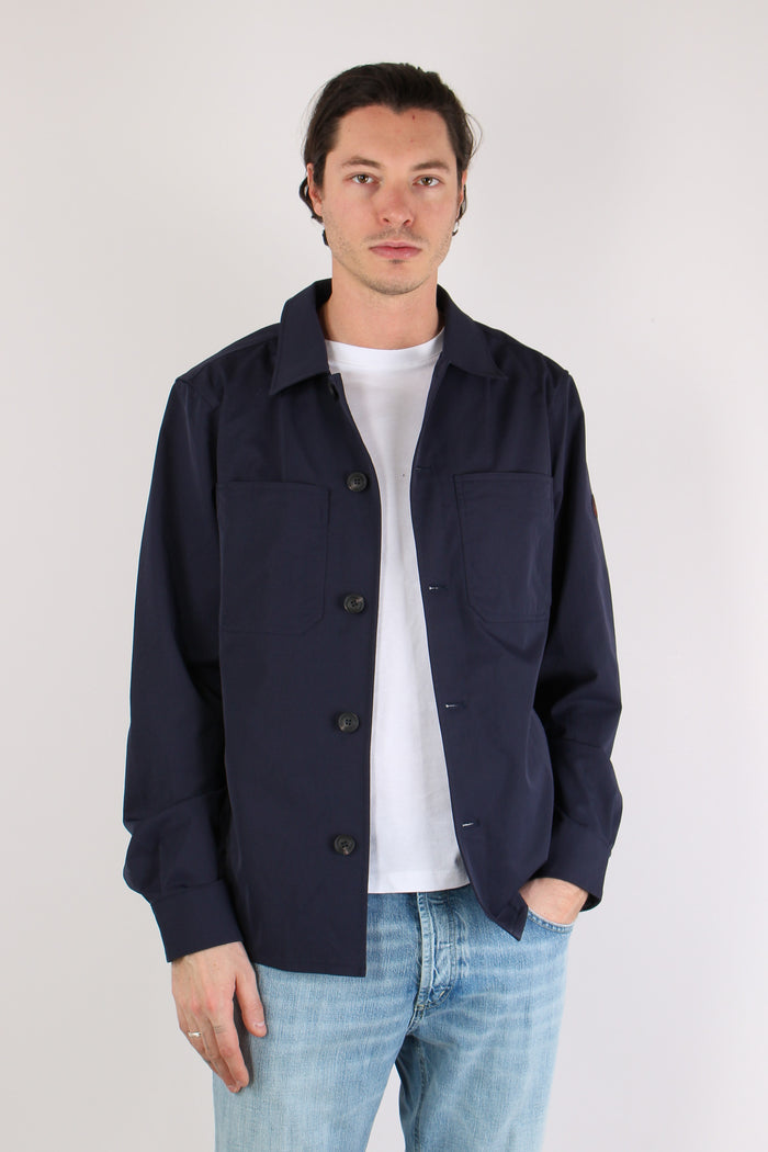 Basil Over Jacket Navy Blue-4