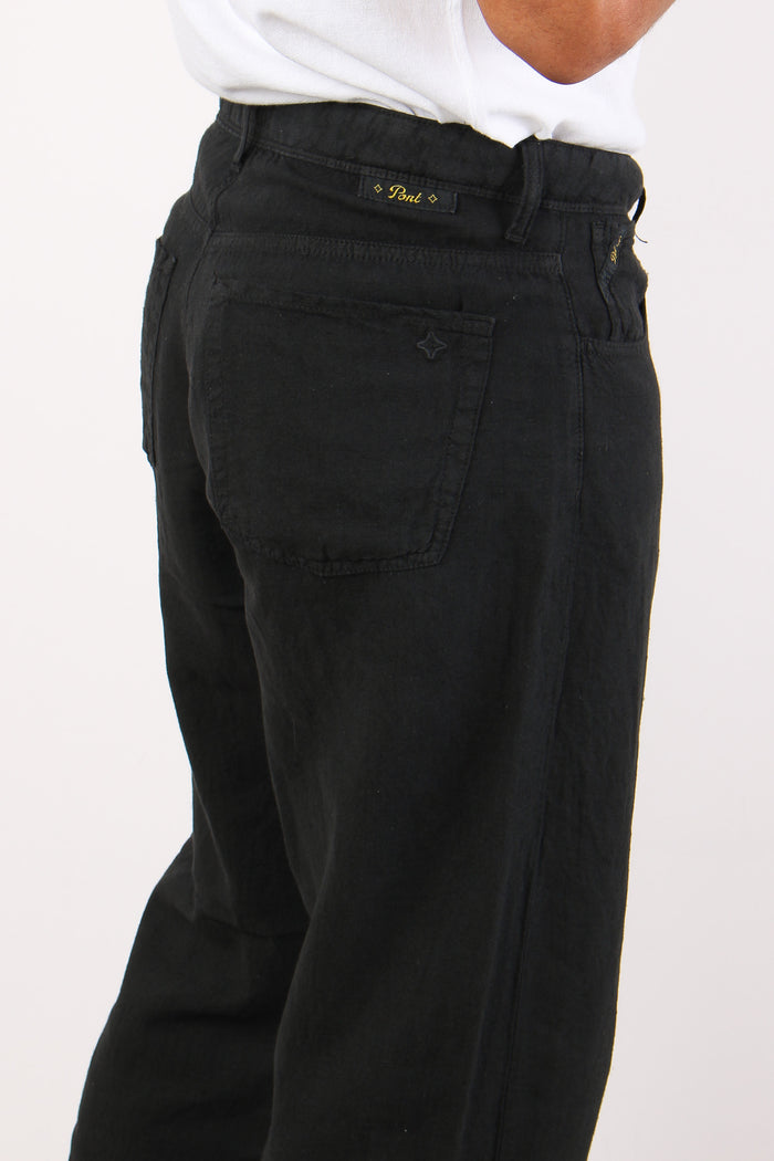 Pantalone Wide Fit Nero-6