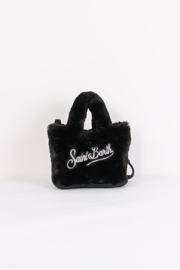 Borsa Mano Pelliccia Nero