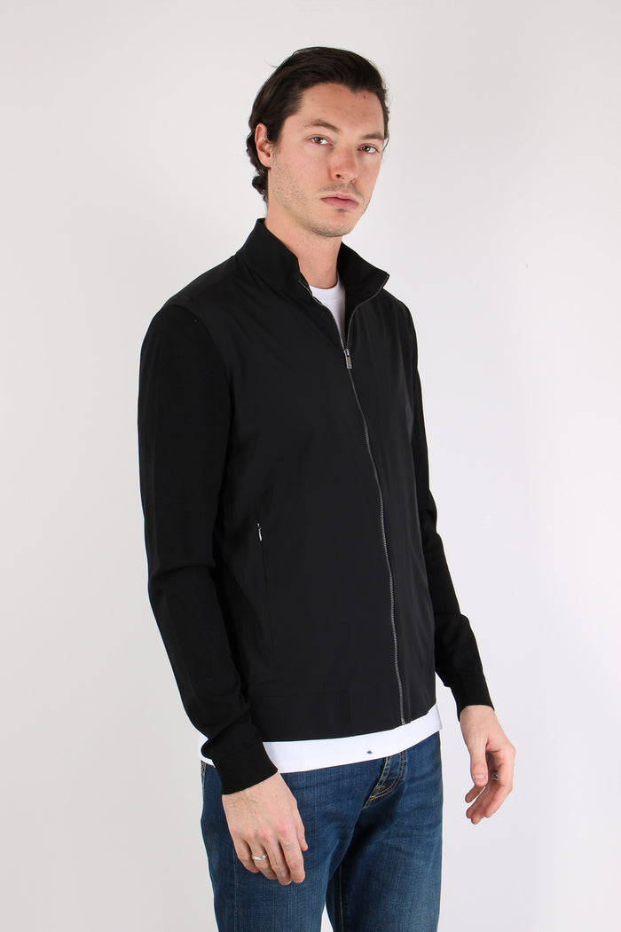 Giubbotto Bimateriale Black-7