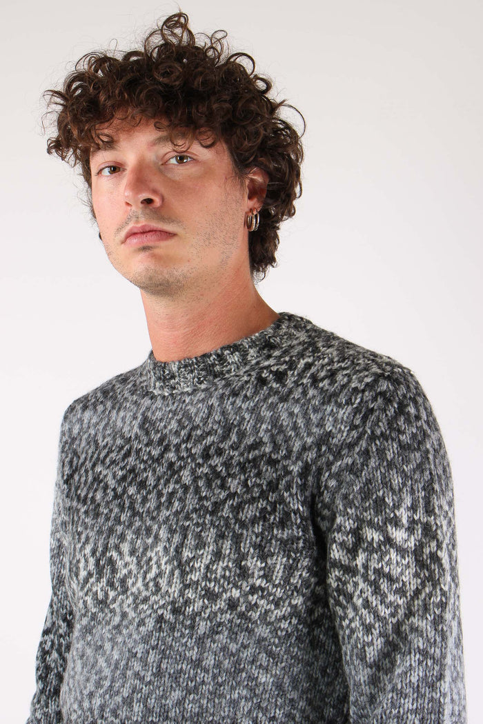 Maglia Misto Lana Alpaca Asphalt Grey-6