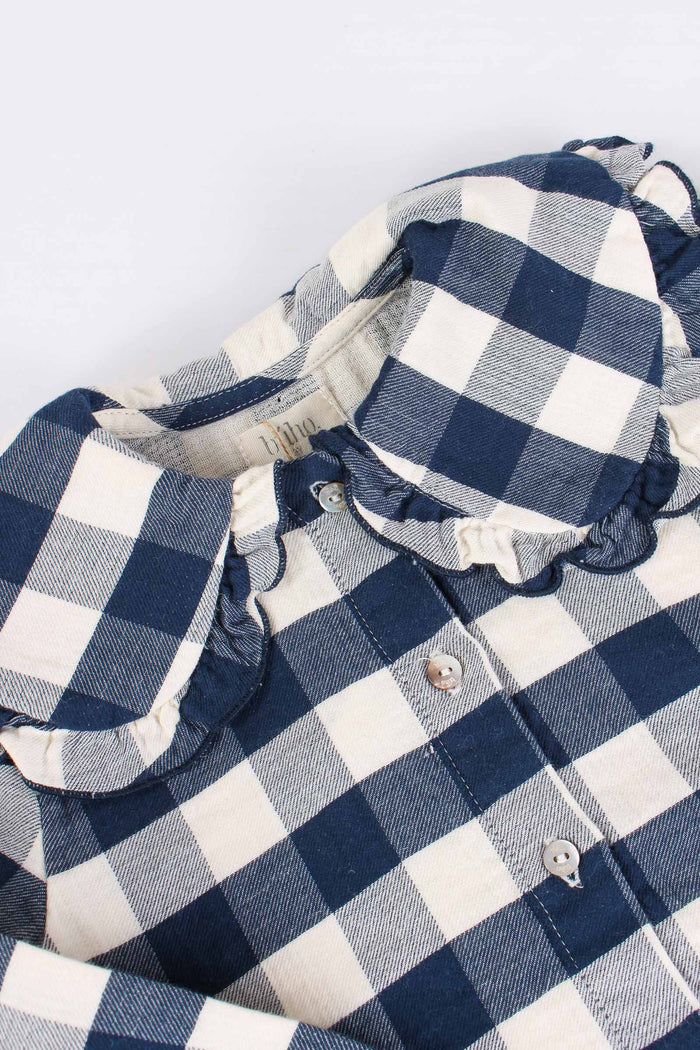 Camicia Quadro Navy/ivory-3