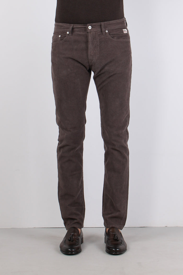 Pantalone Velluto Millerighe Read Choco-2