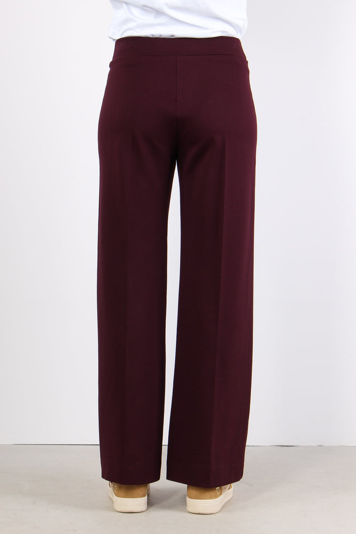 Pantalone Cropped Punto Milano Amarone-3