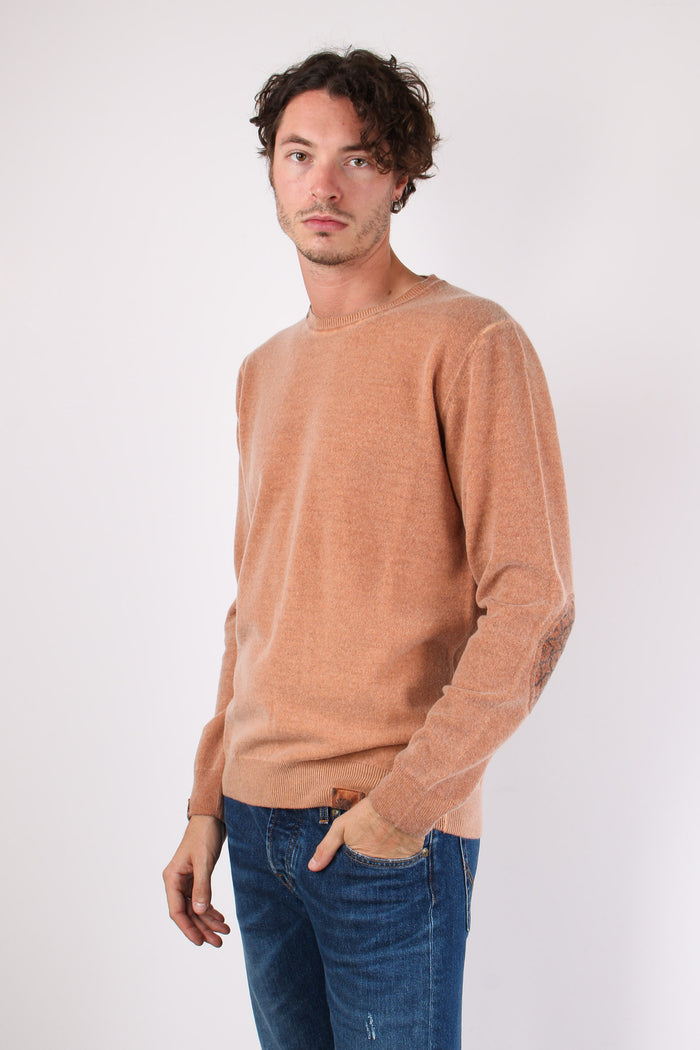 Maglia Girocollo Toppa Fantasi Ruggine-3