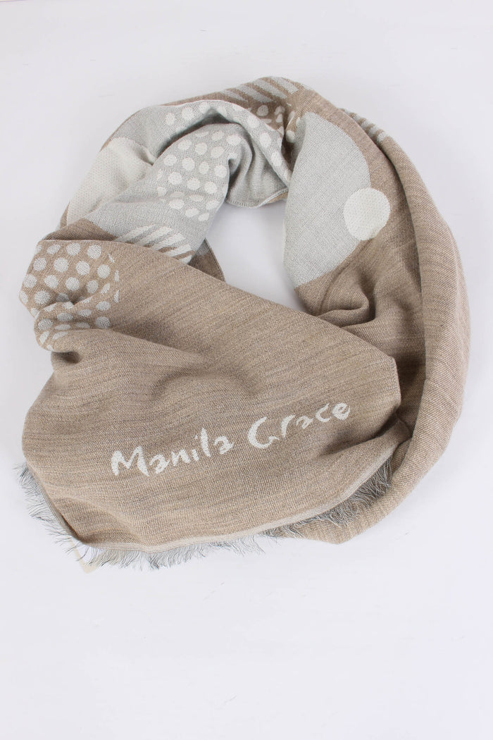 Sciarpa Maxi Pois Vanilla-3