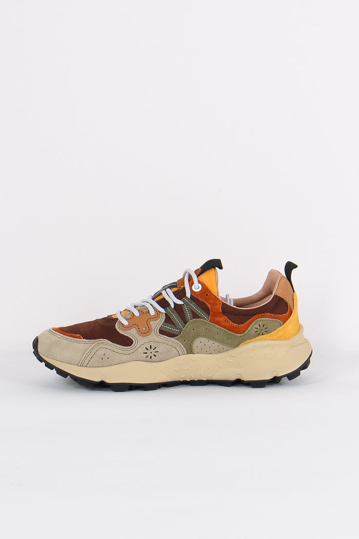 Sneakers Yamano Suede Nylon Taupe/brown-6