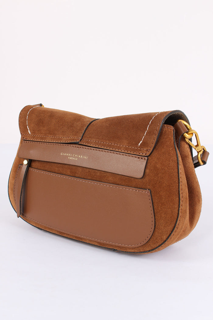 Helena Round Tracollina Suede Cognac-4