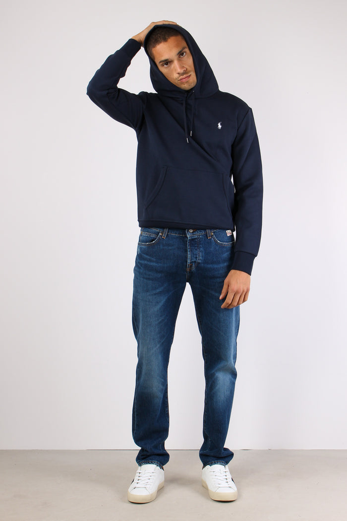 Felpa Cappuccio Aviator Navy