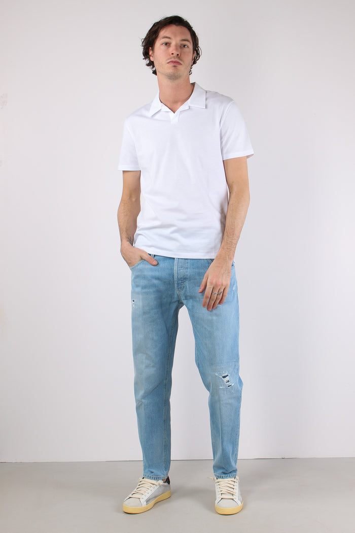 Polo Jersey Bianco-5