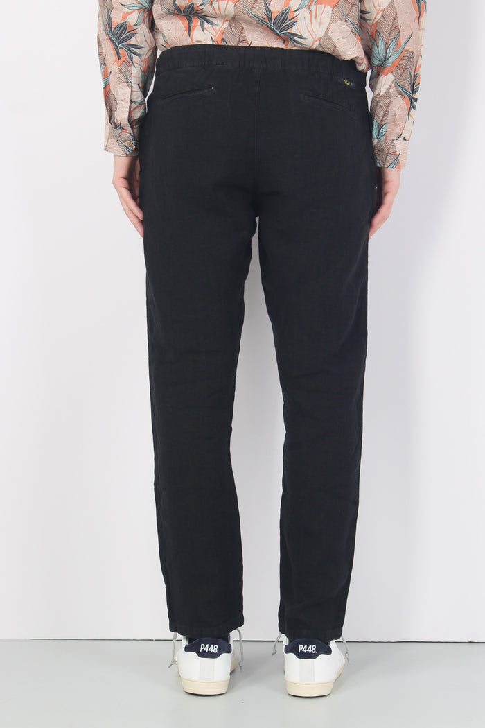 Pantalone Coulisse Relaxed Nero-3