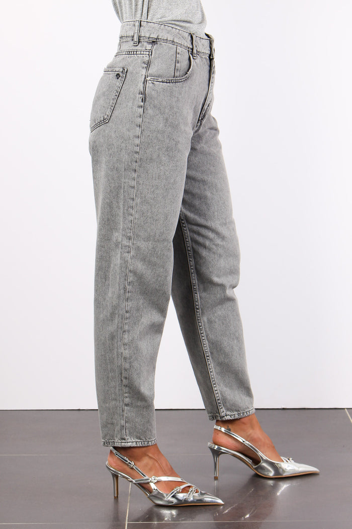 Denim Carrot Fit Denim Grigio-7