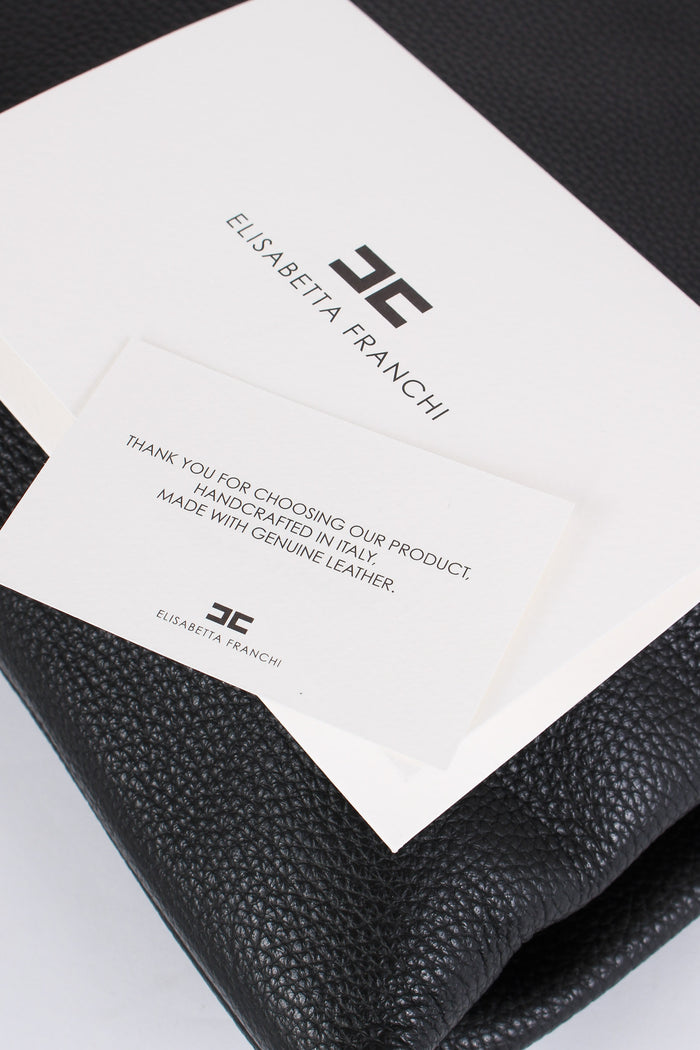 Borsa Pelle Piegata Nero-9