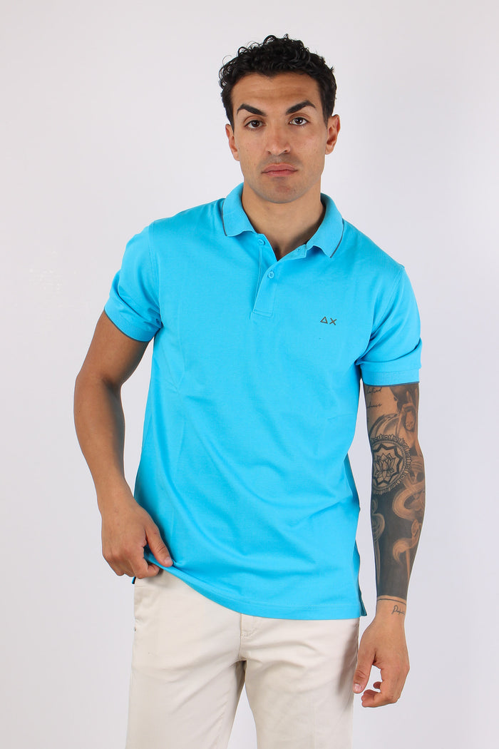 Polo Profilo Sottile Turchese