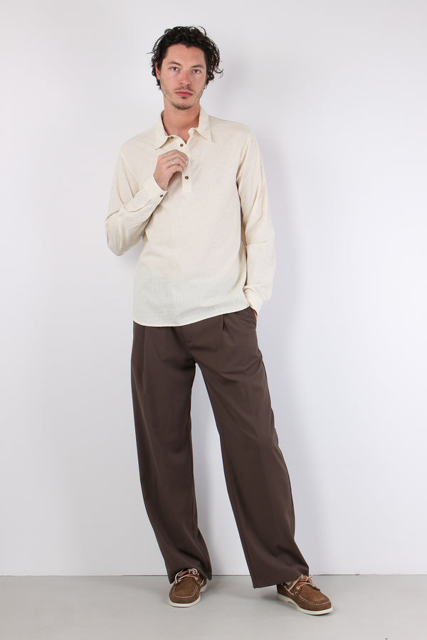 Attore Camicia Polo Operata Beige