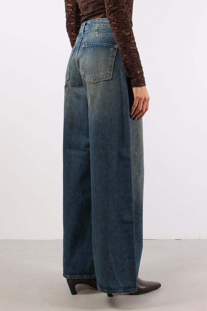 Denim Maxi Palazzo Denim Medio-6