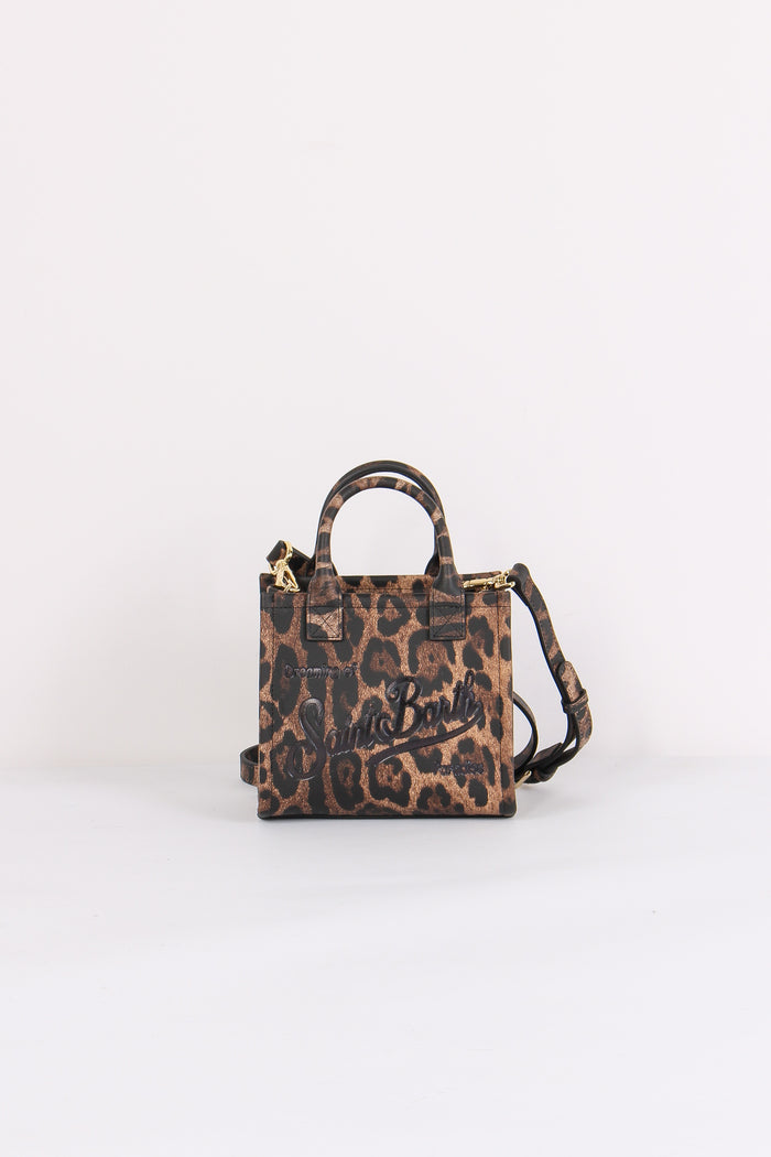 Mini Borsa Mano Animalier Leopard