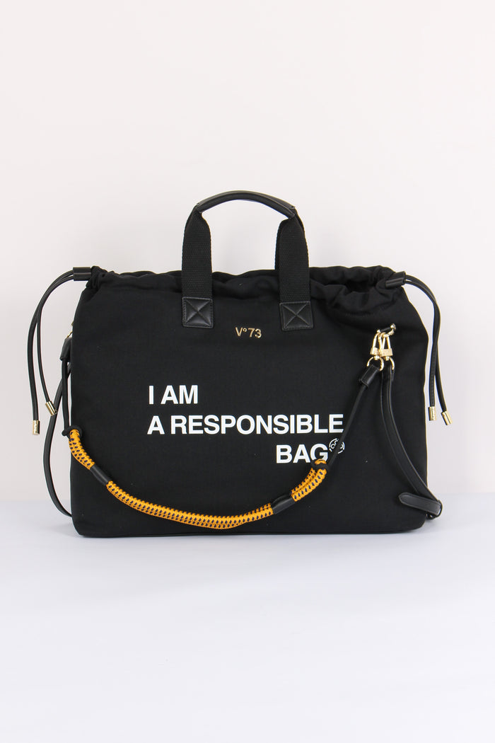 Responsible Sacca Canvas Nero