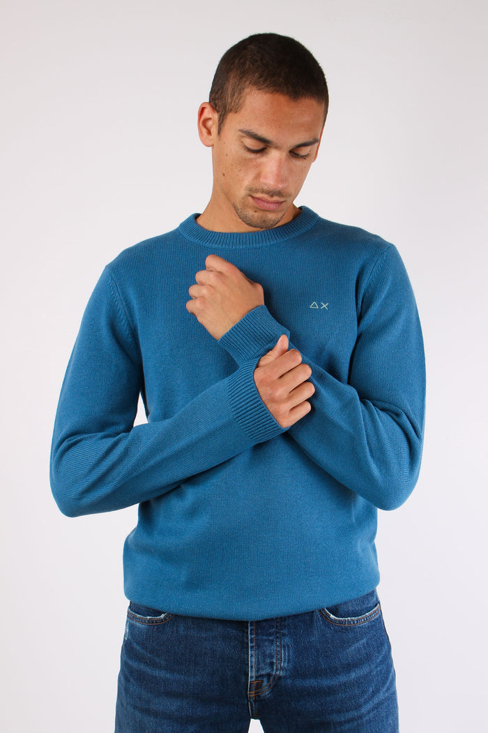 Girocollo Lana Cashmere Avio-3