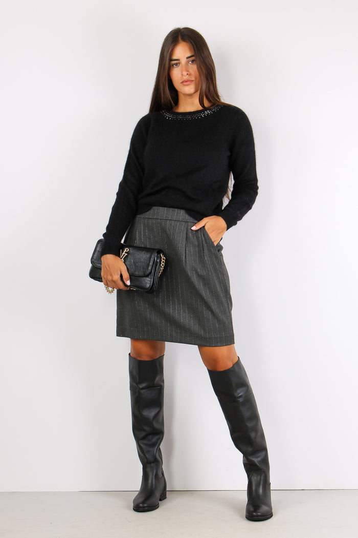 Baylees Maglia Misto Alpaca Ap Nero