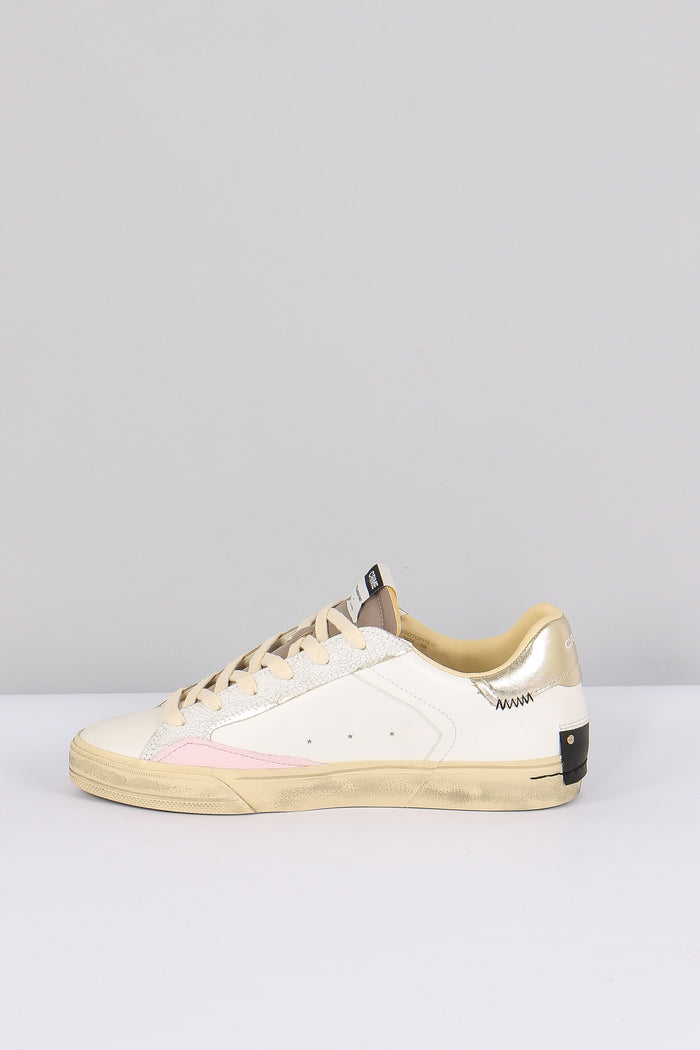 Sneakers Distressed You Are The Sun Bianco-7