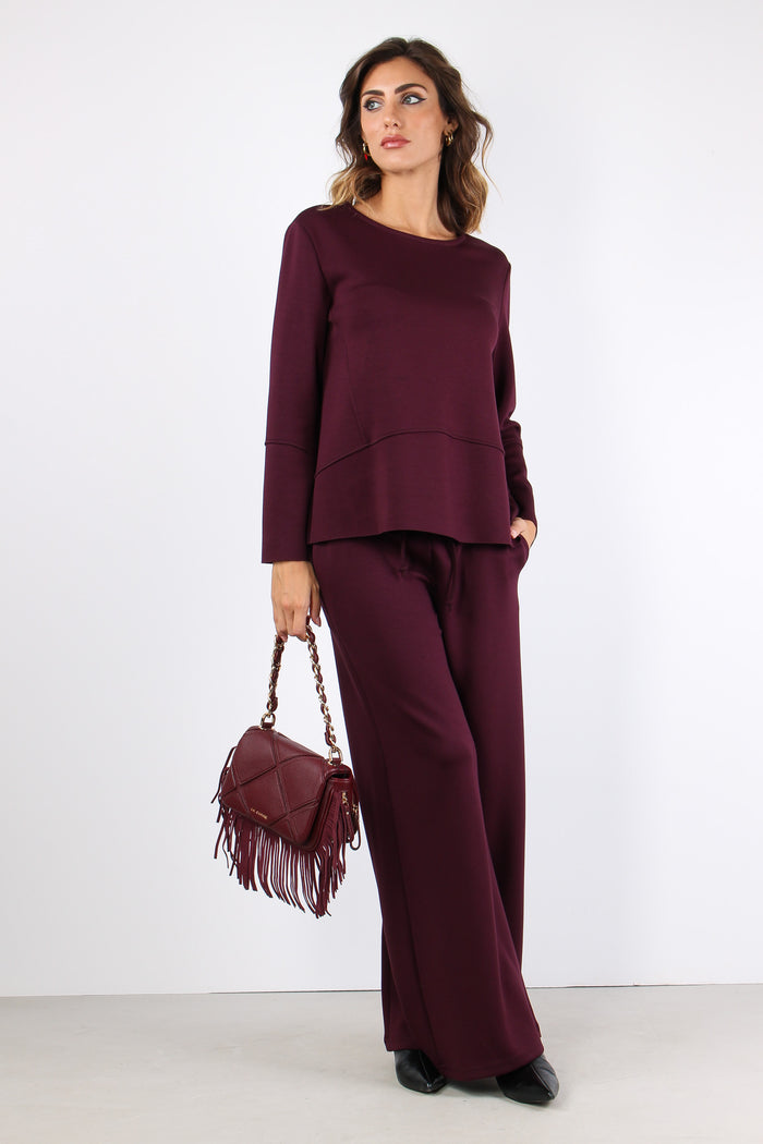 Pantalone Palazzo Coulisse Mod Vino