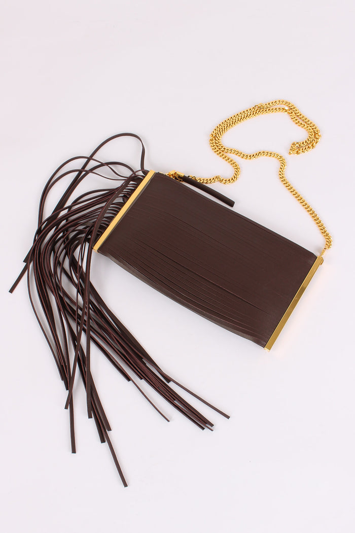 Pochette Frange Cacao-7