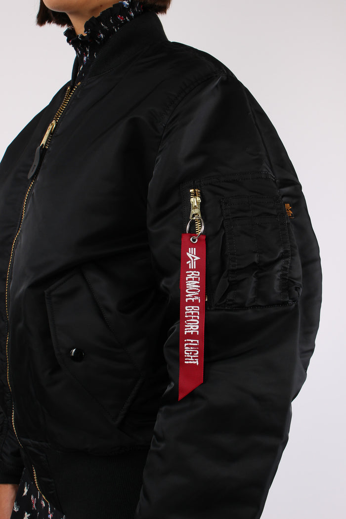 Heritage Bomber Jacket Nylon Black-7