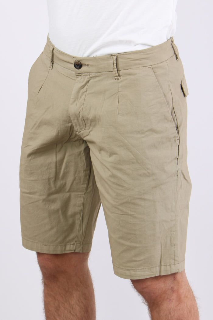 Bermuda Cotone Leggero Pence Taupe-6