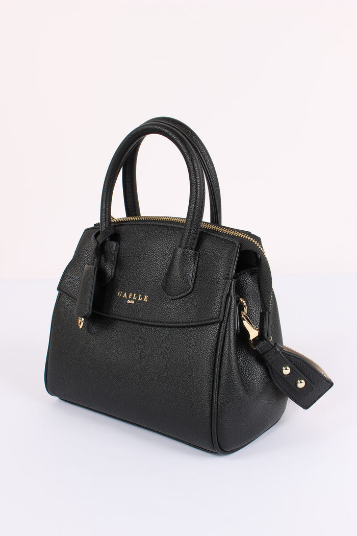 Borsa Tracolla Jacquard Nero-4