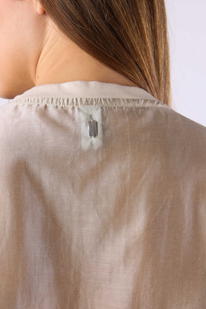 T-shirt Scavo V Organza Crystal Grey-8
