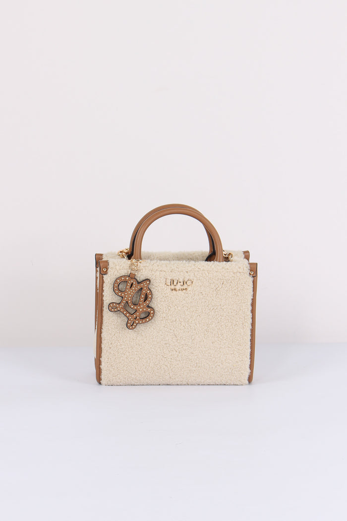 Mini Shopping Teddy Cream