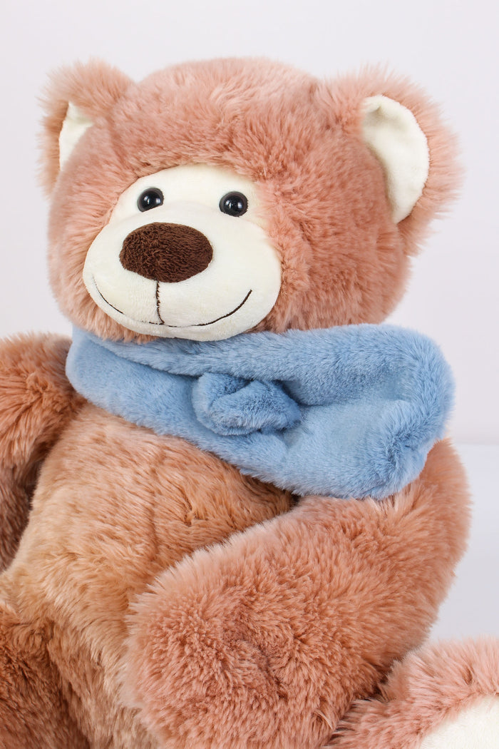 Sciarpa Pelliccia Azzurro-2