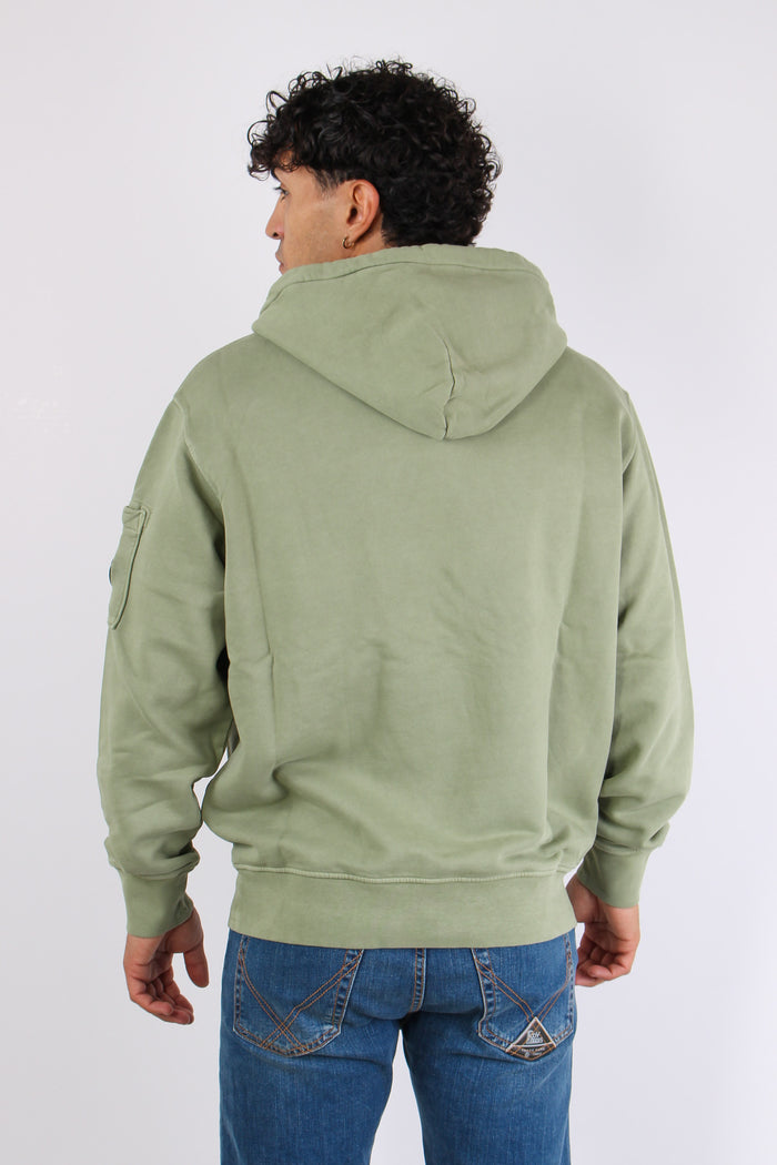 Felpa Tasca Cappuccio Seagrass-5