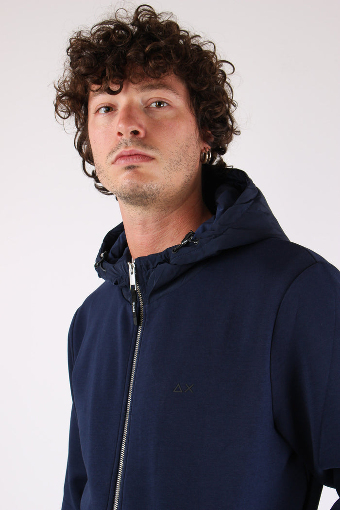 Bomber Zip Nylon Navy Blue-7