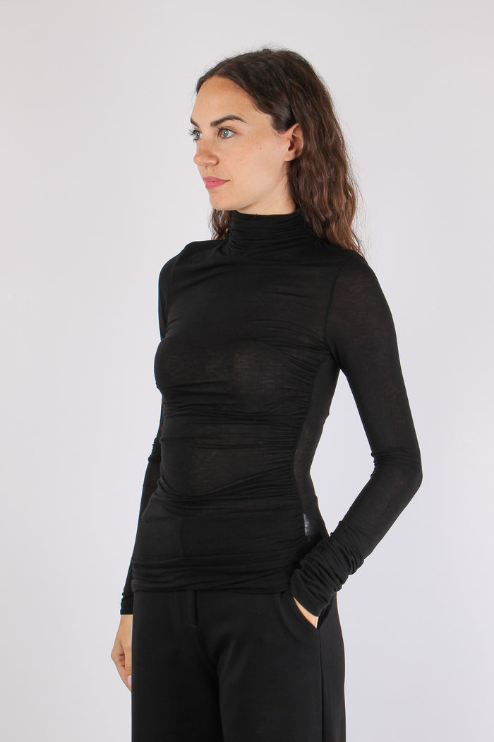 T-shirt Collo Alto Leggera Meteorite-4