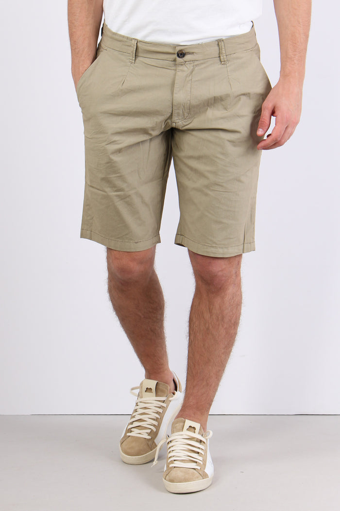 Bermuda Cotone Leggero Pence Taupe-2