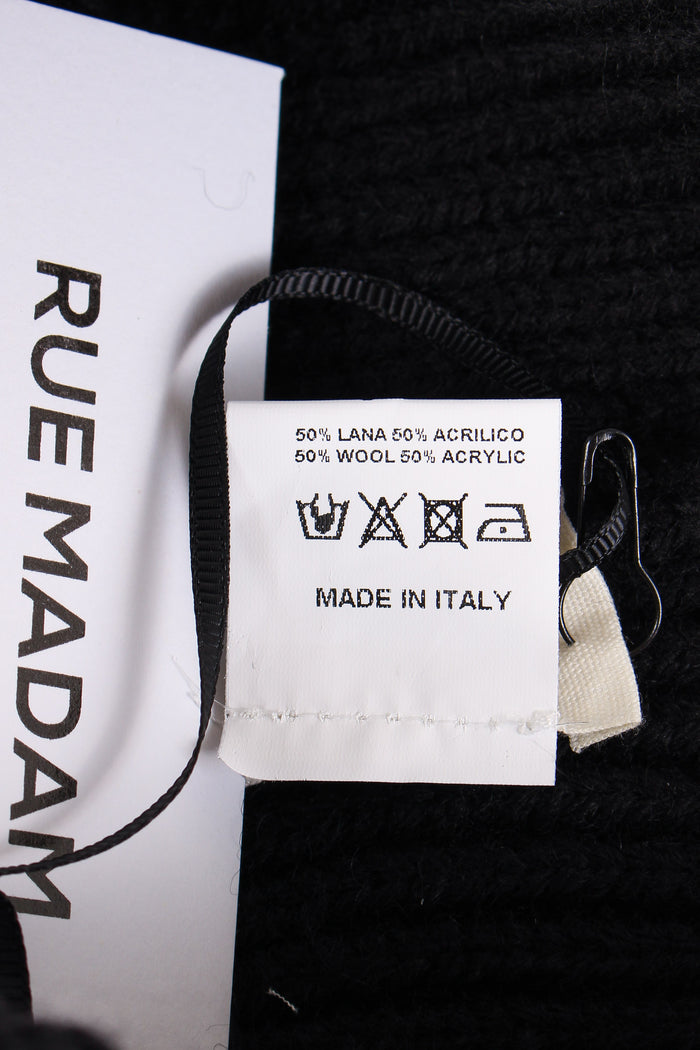 Cuffia Orsetto Pon Pon Black-5