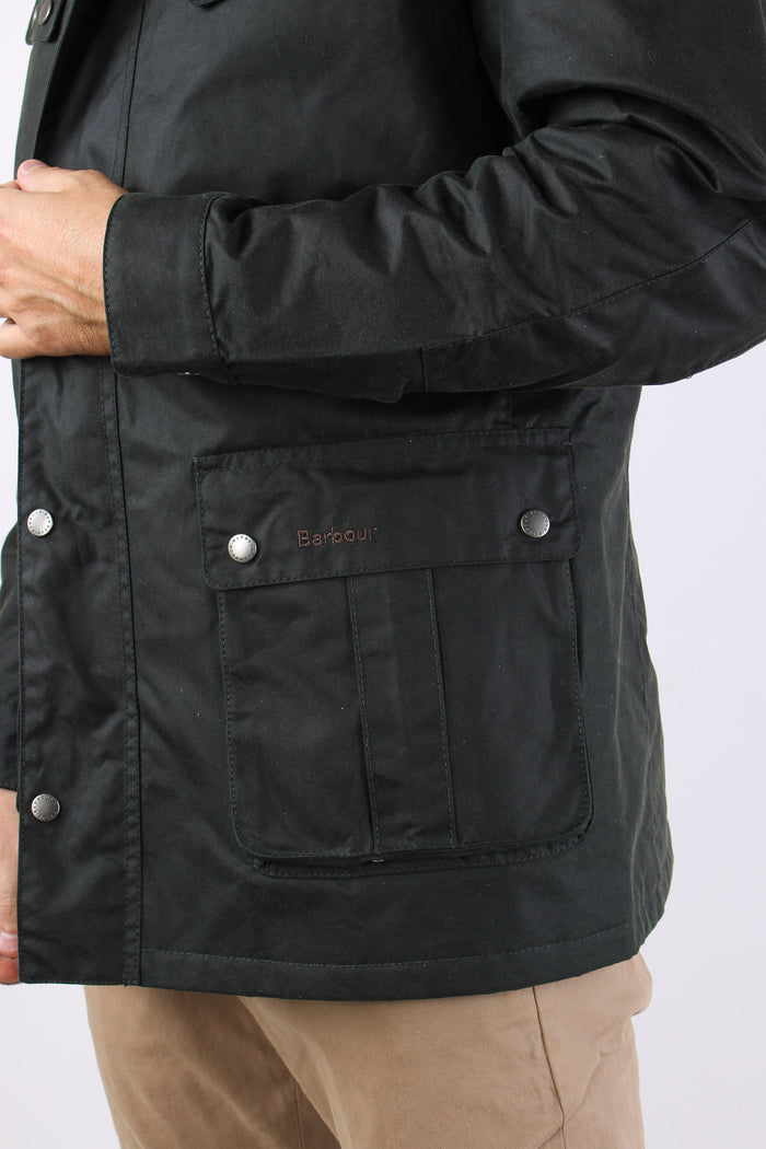 Duke Wax Jacket Sage-5