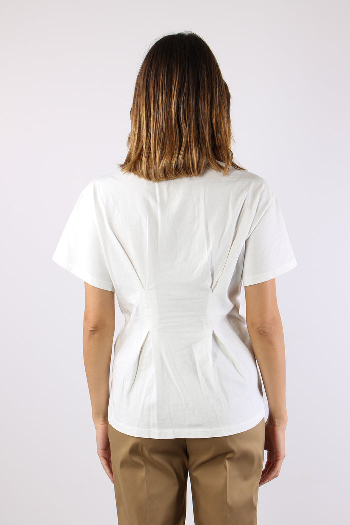 T-shirt Clessidra Riprese Panna-4