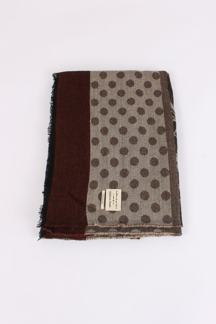 Sciarpa Patchwork Grigio/verde-2