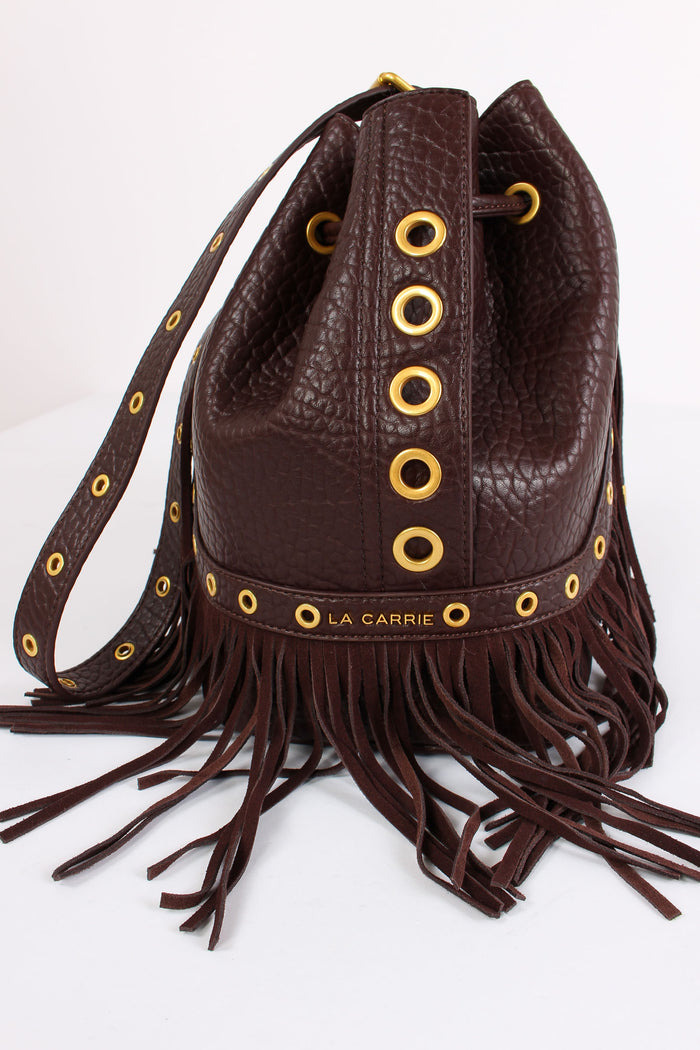 Secchiello Frange Occhiello Brown-6