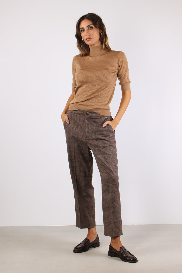 Pantalone Sigaretta Quadri Tartan-5