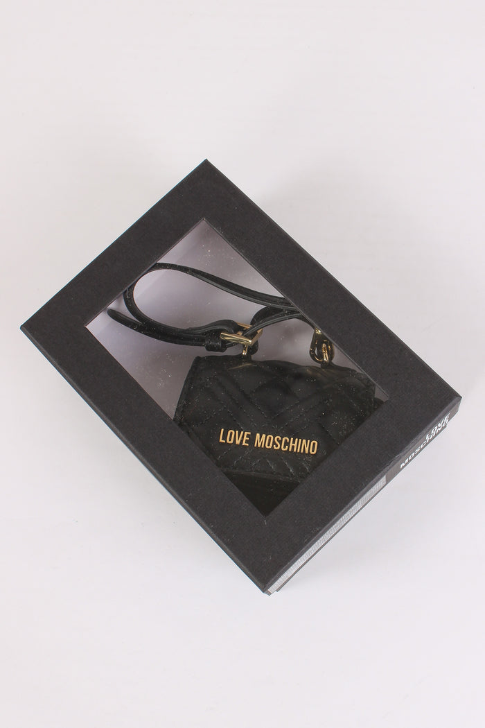 Portachiavi Mini Bag Matelasse Nero-4