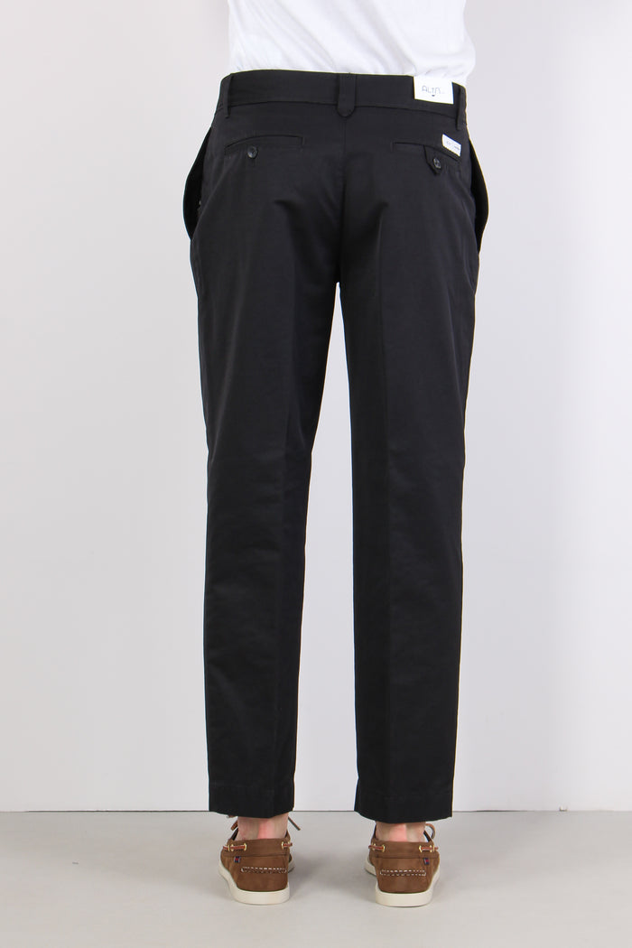 Tela Pantalone Largo Nero-5