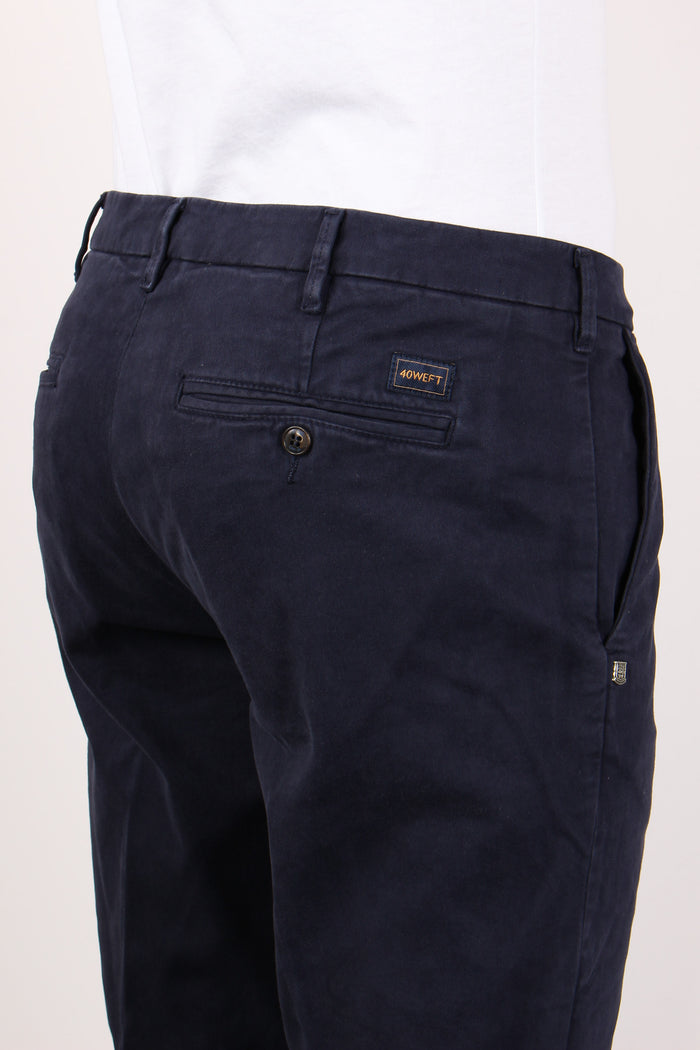 Pantalone Chino Regular Stretc Blu-6